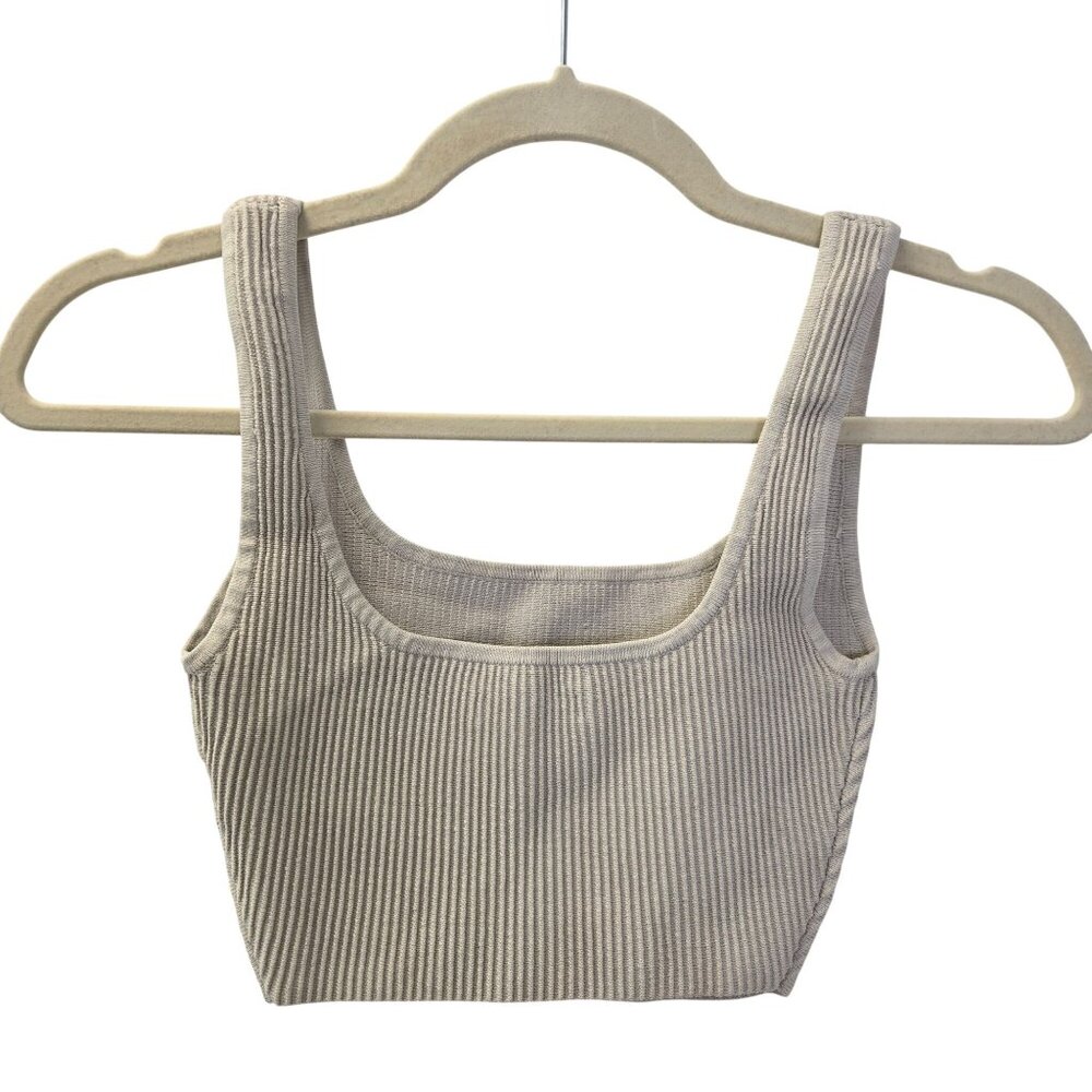 Babaton Ribbed Crop Top Size 2XS - Picture 2 of 4